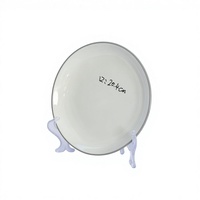 Service de table en grès émaillé coloré de luxe, assiettes et bols en céramique blanche, résistant au four, au micro-ondes et au lave-vaisselle, anti-fuite