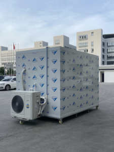 10*10*8ft Walk in Cooler With 100mm Color Steel Refrigerator Mobile Cold Room on Wheels for <strong>Fruit</strong> - Product Image 2
