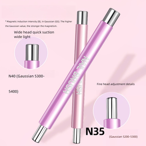 Bâtonnet magnétique UV double tête cylindrique pour ongles effet œil de chat, outil DIY pour nail art - Product Image 3