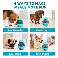 Jouet interactif pour animaux de compagnie, distributeur de friandises, jouet à secouer, puzzle, jouet à bille pour chien et chat, stimulant l'IQ