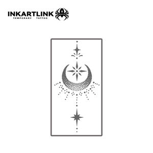 Tatouage semi-permanent INKARTLINK de haute qualité, imperméable, longue durée (15 jours), pour le bras et le corps, motif épée noire, jus de thorn. - Product Image 5