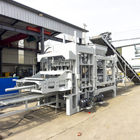 Machine de fabrication de blocs de béton et de briques de ciment entièrement automatique, contrôlée par PLC, à pression hydraulique, avec pompe moteur, pour blocs creux et pleins, pour usine