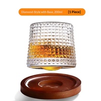 Verre Moderne Lumineux en Verre Cristal pour Whisky et Liqueurs – Tasse Haut de Gamme pour Café Glacé Américain – Gobelet Portable Unisexe