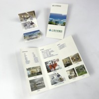 Brochure hospitalière personnalisée à trois volets, format A4, impression offset sur papier kraft de haute qualité, gaufrage pour la promotion des soins de santé