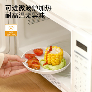 FaSoLa Bone Spitting Dish Round Food Grade Plastic Waste Plate For Table Use - Product Image 4