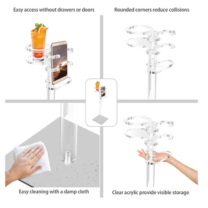 Petite <span class=keywords><strong>table</strong></span> <span class=keywords><strong>de</strong></span> boisson <span class=keywords><strong>en</strong></span> acrylique portable sur mesure avec un support <span class=keywords><strong>de</strong></span> téléphone pour canapé <span class=keywords><strong>de</strong></span> <span class=keywords><strong>salon</strong></span> à côté <span class=keywords><strong>de</strong></span> la <span class=keywords><strong>table</strong></span> <span class=keywords><strong>basse</strong></span> - Product Image 5