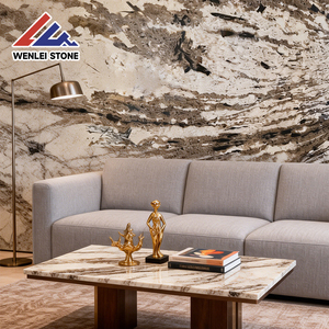 Lastra di Marmo Artistico Raro Wenlei Luxury con Effetto Inchiostro Naturale, Intarsio a Idrogetto, per Cucina Esterna, Sala da Pranzo, Villa di Lusso - Product Image 2