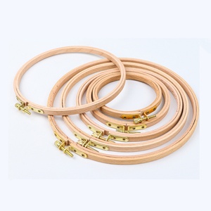 Beech Wood Embroidery Hoops Set by 6 Inch to 9 Inch Circle Round Hand Embroidery Hoops for DIY Hand Embroidery Kits