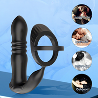 Kimi/OME Jouet sexuel pour adultes à télécommande sans fil télescopique, étanche, pour massage, plug anal masculin, impulsions électriques