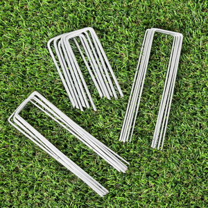 Cheap Price Lawn <b>Artificial</b> <b>Grass</b> Galvanized Landscape Staples Turf Nail/6 Inch Gauge Galvanized U Shaped Nail - Product Image 1