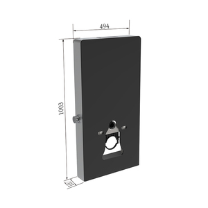 Réservoir d'eau <span class=keywords><strong>universel</strong></span> à double chasse d'eau en verre CE pour toilettes suspendues au mur - Product Image 3