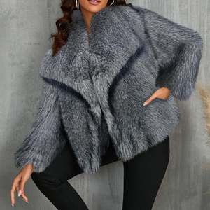 2025 femmes en peluche <span class=keywords><strong>bordeaux</strong></span> Bomber veste solide culture à manches longues veste chaud hiver manteaux femme manteaux décontractés femmes <span class=keywords><strong>fausse</strong></span> <span class=keywords><strong>fourrure</strong></span> <span class=keywords><strong>manteau</strong></span> - Product Image 4
