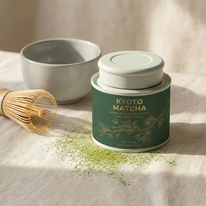Envase Cilíndrico de Papel de Grado Alimenticio Personalizable de 76 mm, Apto para Matcha, Té de Arroz Integral, TWGTee, Mariage Freres, Dilmah - Product Image 4
