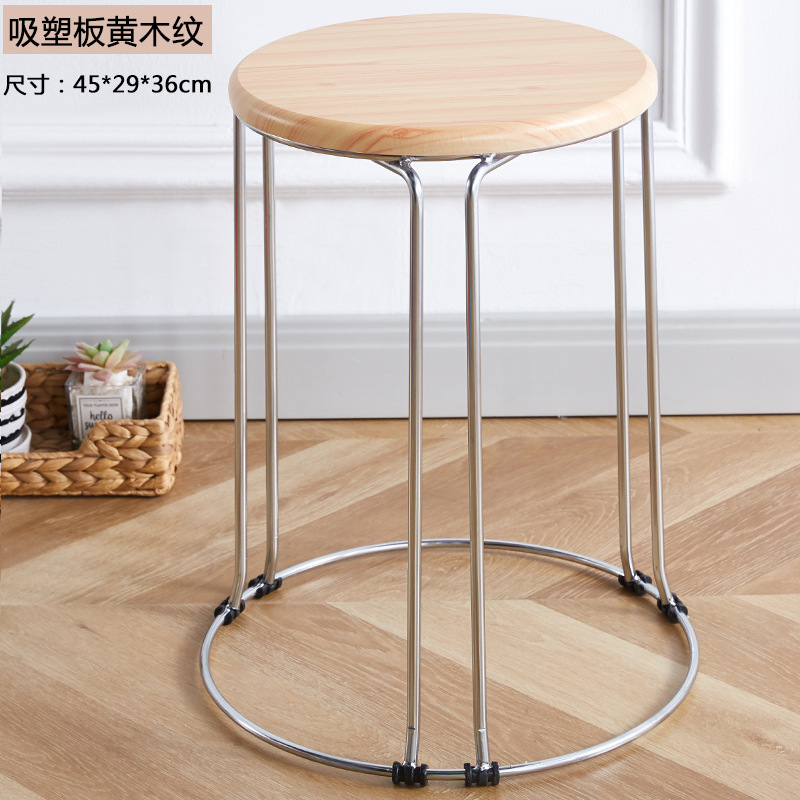 Tablero de acero de seis columnas-veta de madera amarilla-44cm de alto