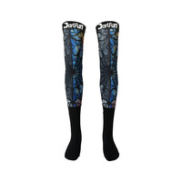 Chaussettes de compression haute performance pour le cyclisme, le fitness et le badminton, avec impression personnalisée, genouillères de motocross