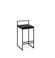 Tabouret de bar moderne en cuir PU, style nordique, robuste et durable, chaise haute élégante pour bar à domicile, salle à manger, atelier, salon, hôtel