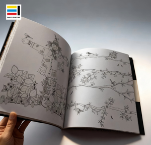 Libros para Colorear Personalizados para Adultos y Niños, Tapa Dura <span class=keywords><strong>de</strong></span> Cartón, Impresión Offset CMYK, Libros Psicológicos para Aliviar el Estrés - Product Image 4