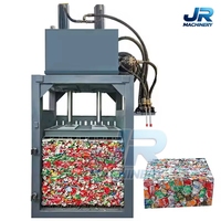 Presse à balles verticale robuste, presse à balles hydraulique pour films plastiques, déchets textiles, destinée à l'industrie du recyclage