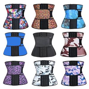 Zanzenanbin — <span class=keywords><strong>ceinture</strong></span> d'exercice à trois couches, fermeture éclair, pour femmes, Latex bleu, entraîneur de <span class=keywords><strong>taille</strong></span> - Product Image 6