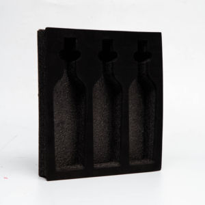 Matériaux auxiliaires de <span class=keywords><strong>transport</strong></span> d'emballage de bouteille de vin antichoc noir en mousse EPE personnalisée - Product Image 4