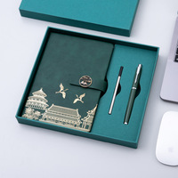 Set de Regalo Empresarial con Logotipo Personalizado, Vaso, Cuaderno y Bolígrafo, Kit Promocional Ejecutivo de Lujo de 3 Piezas para Clientes y Empleados