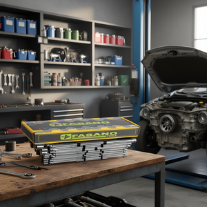 Fasano Tools 10 <b>Pc</b> Socket Wrench <b>Set</b> Metric 6 Point Chrome Vanadium Steel Auto Repair Tool Kit - Product Image 3