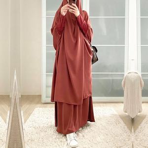 उच्च गुणवत्ता वाले इस्लेमिक कपड़ों की पोशाक स्कर्ट सेट गंध स्टॉक बेबी सामान कस्टम बाया दूबाई महिलाओं के लिए उच्च गुणवत्ता वाले हिजाब पोशाक - Product Image 3