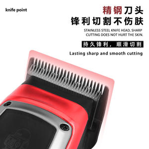 เครื่องตัดผมไฟฟ้าเคเมอิ 18 ซม. จอแสดงผลดิจิตอล ปรับระดับได้ ใช้ในบ้าน ชาร์จ USB ได้ กำลังแรง - Product Image 5