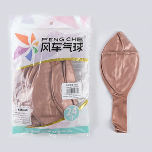 Palloncini Rotondi in Lattice Cromati Metallizzati da 24 Pollici per Decorazioni di Compleanno e Matrimonio, Colori Oro Rosa, Argento, Oro e Pesca - Product Image 3