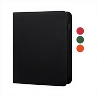 Classeur de cartes à collectionner MIO en cuir PU, 12 pochettes, 480+ cartes, pliable, avec fermeture éclair, style tendance, pour cartes de sport, pochettes transparentes de protection