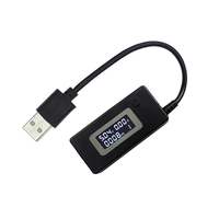 White tail LCD backlight LCD digital screen display USB ammeter voltmeter charging capacity test meter detector