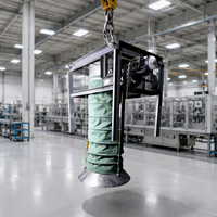 Système de chargement de camions sans poussière, silo à ciment mobile, machine de remplissage automatique de big bags, clé en main, moteur OEM, garantie 1 an