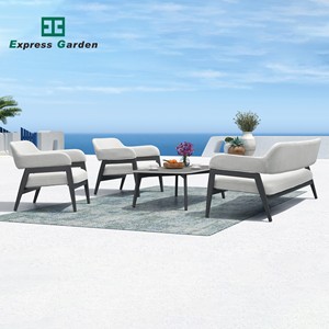Express Garden Ensemble de canapés d'extérieur modernes en aluminium Écologique Antirouille Étanche Lavable Ferme Durable Villa Park Hotel - Product Image 1