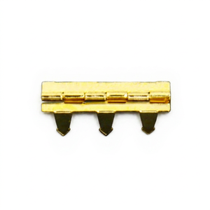 Decatur <b>Small</b> <b>Box</b> Steel Ornamental Plug-In Hinge Brass/Nickel/Gold Plating Various Finishes 8mm W. X 28mm L. for Jewelry Boxes - Product Image 1