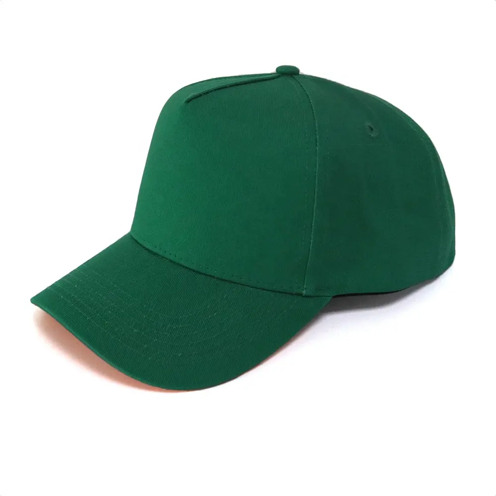 New Style High Quality 5 Panel Blank hat Navy Green Hat Design Your Own Logo Baseball Cap Cotton Sports Hat For Women and Men
