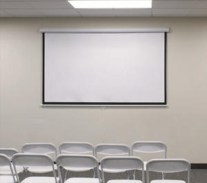 Pantalla de Proyección Manual Desplegable de 60 Pulgadas, Pantalla de Proyección Colgante para Montaje en Pared, Relación de Aspecto 16:9, Cine en Casa 3D 4K para Interiores, Oficina y Teatro - Product Image 5