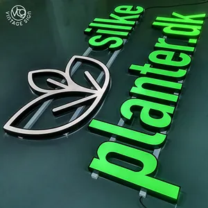 Custom Company Brand Logo 3D Letter Signage Led Sign Wall Letters Frontlit Signs For Business Logo