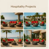 Muebles de Exterior Más Vendidos, Conjuntos de Jardín de Mimbre y Ratán, Sofá para Sala de Estar, Conjunto de Sofás para Patio