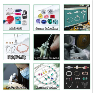 Starsgem 18K เครื่องประดับงานแต่งงานสีขาวทองคลาสสิกห้อยห่วงต่างหูวาง diamod - Product Image 6