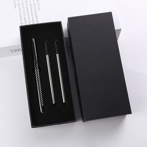 高級金属ゲルインクペンセットカスタムロゴ多色ダブルリフィル2追加黒インクリフィル卸売プロモーションギフトボックス用 - Product Image 5