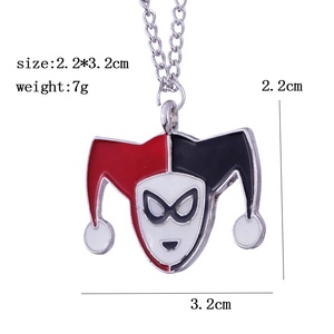 Collar de Cadena Personalizado de Aleación de Zinc con Colgante de Harley Quinn y Joker de Suicide <span class=keywords><strong>Squad</strong></span>, Joyería para Niñas, Regalo de Aniversario - Product Image 6