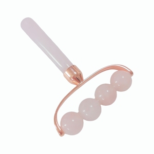 Anti Aging Natural Rose Quartz Facial <b>Roller</b> with Four Balls for face guasha - Product Image 1