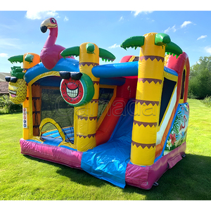Customized Color Jungle Inflatable Bouncy <b>Castle</b> Combo House with Eco-friendly Waterproof Material and 800kg Capacity for Kids - Product Image 2