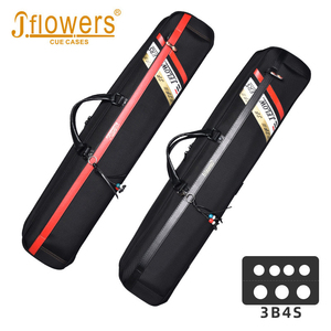 Estuche para tacos de billar Jflowers 3x4 con correas de mochila, funda blanda para transporte de tacos de billar, para 3 culatas, 4 varas y accesorios de billar - Product Image 1