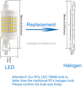 Ampoule <span class=keywords><strong>LED</strong></span> <span class=keywords><strong>R7S</strong></span> à intensité variable SKY Factory, lampe à maïs, 118 mm, 10 W, remplace les halogénures métalliques, blanc neutre, 360 degrés, résidentiel, AC - Product Image 4