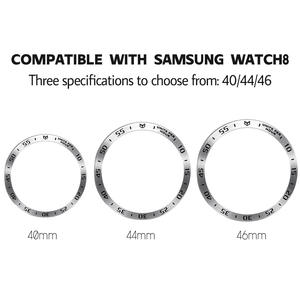 Bague de protection en métal de luxe pour <span class=keywords><strong>Samsung</strong></span> <span class=keywords><strong>Galaxy</strong></span> Watch 8/7/6/5 Classic 40mm 44mm, bague adhésive 43mm 47mm 45mm - Product Image 2