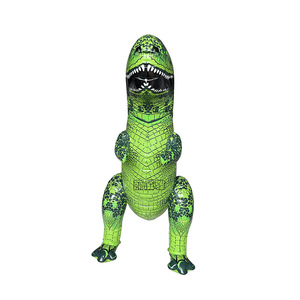 Juguete de dinosaurio inflable de PVC verde 90x80x45cm para niños de 2 a 4 años - Product Image 3
