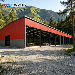 Edificio para taller y almacenamiento con estructura de acero, opciones de diseño de almacén, opciones de vigas y columnas en sección H - Product Image 1
