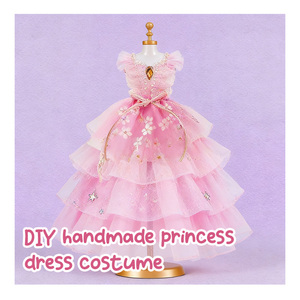 Kit de Diseño de Vestidos de Princesa, Plástico, Fantasía, Costura Infantil, Maniquí de Moda, Plantillas de Tela, Accesorios, Herramientas, Cintas, Adornos, Regalo - Product Image 6