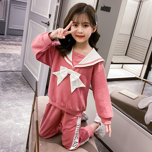 Conjuntos de Ropa de Moda Coreana para Niñas, Pantalones con Leggings Rosas, Venta al Por Mayor - Product Image 3